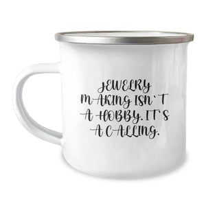 Jewelry Making Enthusiast Gifts from Men to Family Members, Unique Camping Mug for Christmas Unique Gifts - Image 1