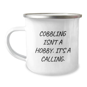 Cobbling Enthusiast Gifts for Men, Funny Camping Mugs for Friends, Christmas Unique Gifts from Family - Image 1