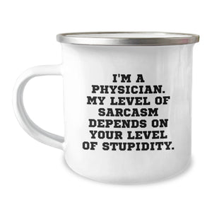 Funny Physician Gifts from Friends and Family Christmas Unique Mug for Men Women Physicians - Image 1