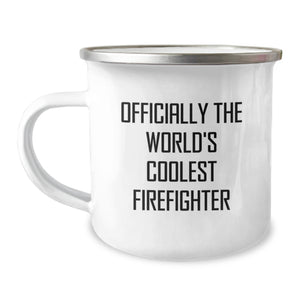 Funny Firefighter Gifts from Friends for Firefighter Men - Officially The World's Coolest Firefighter Christmas Unique Gifts - Image 1