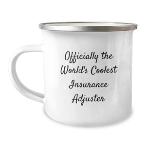 Funny World's Coolest Insurance Adjuster Gifts for Him, Men's Insurance Adjuster Camping Mug, Christmas Unique Gifts from Friends or Family - Image 1