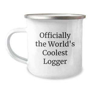 Funny Logger Gifts for Men - Officially The World's Coolest Logger Valentine's Unique Gifts from Men to Logger Friends - Image 1