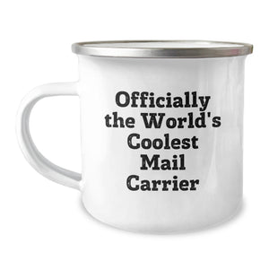Funny Mail Carrier Gifts from Friends to Men Officially The World's Coolest Mail Carrier Christmas Unique Mugs - Image 1