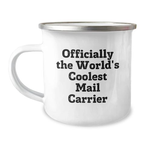 Image of Funny Mail Carrier Gifts from Friends to Men Officially The World's Coolest Mail Carrier Christmas Unique Mugs - Image 1
