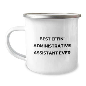 Funny Administrative Assistant Gifts, Best Effin' Mugs for Camping Enthusiasts, Birthday Unique Gifts from Friends to Administrative Assistants - Image 1