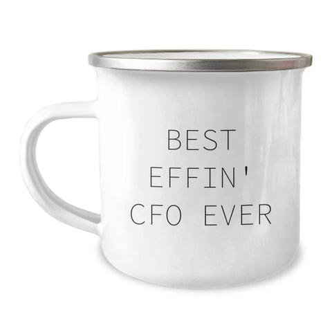 Image of Funny CFO Gifts for Men, Best Effin' Cfo Ever Camping Mug for Christmas Unique Gifts from Friends to CFO Family Members - Image 1