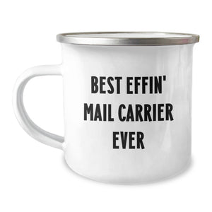 Funny Mail Carrier Camping Mug Gifts from Friends for Mail Carrier Valentine's Unique Presents - Image 1