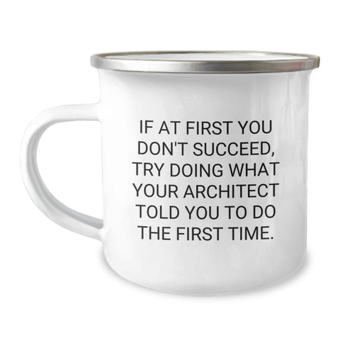 Image of Architect Camping Mug Funny Quote Gifts from Men for Women Friends Coworkers Family Love Valentine's Unique - Image 1
