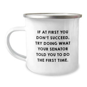 Funny Senator Gifts from Friends and Family - Unique Camping Mugs for Valentine's Love - Image 1