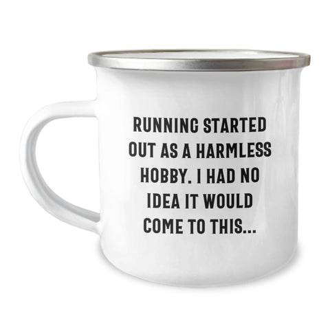 Image of Funny Running Gifts from Mom, Unique Mother's Day Unique Gifts for Running Women, Camping Mug - Image 1