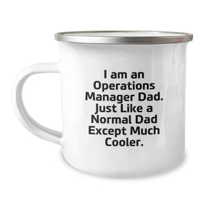Funny Operations Manager Dad Camping Mug Gifts for Operations Manager Men Birthday Unique Gifts from Family - Image 1