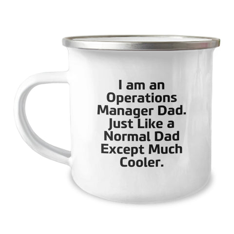 Image of Funny Operations Manager Dad Camping Mug Gifts for Operations Manager Men Birthday Unique Gifts from Family - Image 1