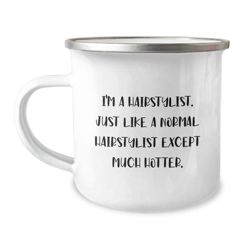 Image of Hairstylist Gifts for Mother's Day - Funny Camping Mug, Perfect for Hairstylist Friends and Family Unique Gifts from Friends - Image 1