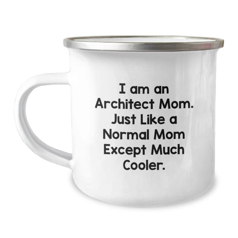 Image of Funny Architect Mom Camping Mug Gifts from Men to Women on Mother's Day - 'I Am An Architect Mom' - Image 1