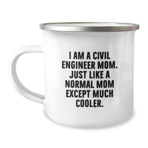 Image of Funny Civil Engineer Gifts for Birthday, Unique Mugs for Civil Engineer Mom, Camping Mug for Friends and Family - Image 1