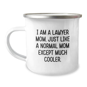 Funny Lawyer Mom Camping Mug Gifts for Lawyer Friends and Family - Birthday Unique Ideas for Men and Women - Image 1