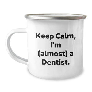 Keep Calm Gifts for Future Dentist, Funny Camping Mug, Dentist Graduation Unique Gifts from Family and Friends - Image 1
