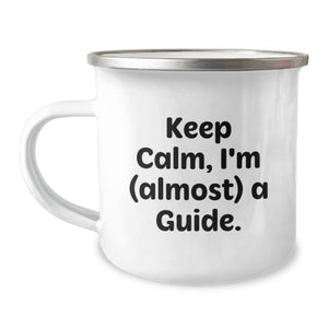 Funny Guide Gifts for Him, Keeps Calm I'm almost a Guide Camping Mug, Inspirational Graduation Unique Gifts from Friend - Image 1