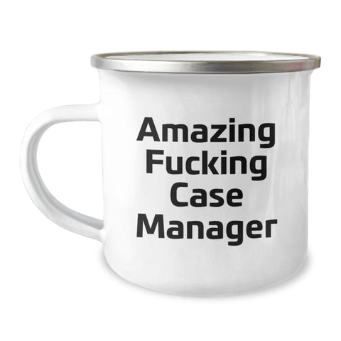 Image of Funny Case Manager Graduation Gifts from Friends - Camping Mug for Case Manager - Image 1