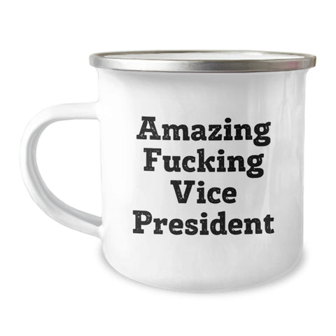 Image of Funny Vice President Camping Mug Gifts from Friends, Unique Graduation Unique Gifts for Vice President Men, Amazing F--king Vice President Quote - Image 1