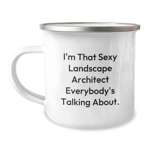 Image of Funny Landscape Architect Gifts for Men - Gifts from Friends - Sexy Landscape Architect Quote on Camping Mug for Graduation Unique Gifts - Image 1