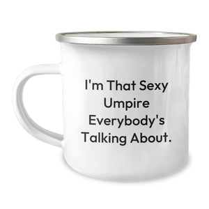 Funny Umpire Gifts from Friends for Graduation Unique Umpire Lover Men Stainless Steel Camping Mug - Image 1