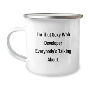 Funny Web Developer Gifts from Mom - I'm That Sexy Web Developer Everybody's Talking About. Unique Graduation Unique Gifts for Men, Women, Family, Friends, Coworkers - Image 1