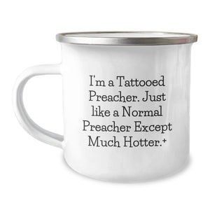 Preacher Gifts, Funny Camping Mug, Graduation Unique Gifts from Friends to Men Preacher - Image 1
