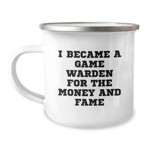 Funny Game Warden Gifts, Unique Christmas Unique Gifts for Game Wardens, Camping Mug from Friends to Friends - Image 1
