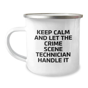Funny Crime Scene Technician Gifts for Crime Scene Technician Men from Men, Keep 'em Laughing with This Unique Camping Mug, Perfect for Graduation Unique Gifts - Image 1