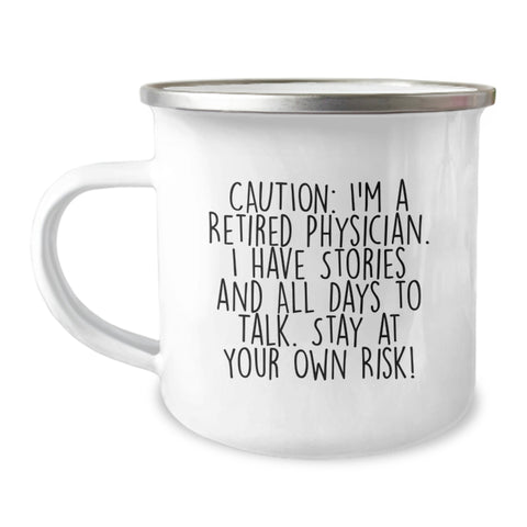 Image of Gifts from Family to Physician Friends, Funny Physician Camping Mug for Graduation Unique Gifts,  - Image 1