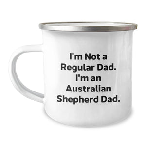 Australian Shepherd Dad Gifts for Men from Family - Funny Camping Mug for Graduation - Image 1
