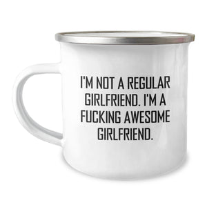 Funny Sweetheart Gifts from Men - I'm Not A Regular Sweetheart. I'm A F--king Awesome Sweetheart. - Camping Mug for Graduation - Image 1