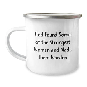 Funny Warden Gifts, Unique Camping Mug, Inspirational Warden Quote Gifts from Friends, Warden Enthusiasts - Image 1