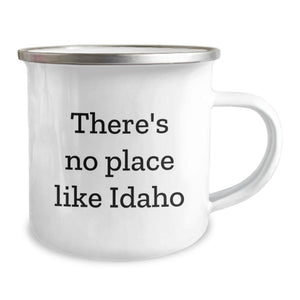 Idaho Camping Mug, Funny Quote Gifts from Men to Friends for Birthday, There's No Place Like Idaho