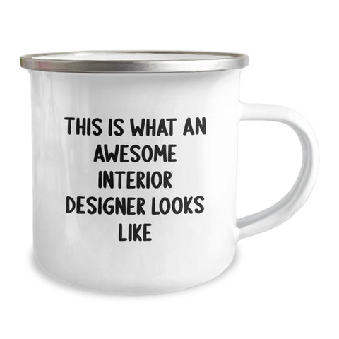 Image of Interior Designer Funny Quote Gifts from Friends to Interior Designer Camping Mug Birthday Unique Gifts - Image 2