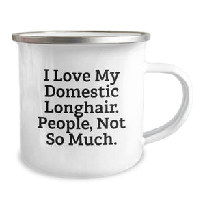 Funny Domestic Longhair Cat Gifts from Men to Women Valentine's Unique Gifts for Domestic Longhair Cat Lovers