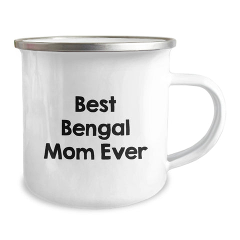 Image of Bengal Cat Parent's Funny Valentine's Gifts from Men to Women for Bengal Cat Lovers Camping Mug, Best Bengal Mom Ever Quote, Unique Valentine's Unique Gifts - Image 2