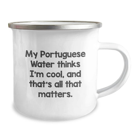 Image of Funny Portuguese Water Dog Camping Mug Gifts for Men Valentine's Unique - Image 2