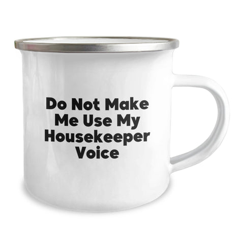 Image of Funny Housekeeper Gifts from Friends for Housekeeper Housekeeper Camping Mug - Christmas Unique Presents - Image 2