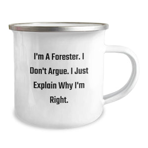 Forester Camping Mug Gifts from Friends Family for Forester Birthday Unique Gift Men Women