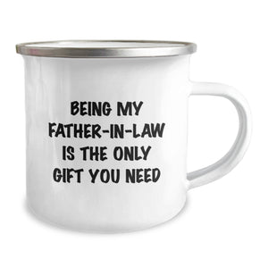 Funny Camping Mug Gifts for Father-in-law Being My - Unique Men's Christmas