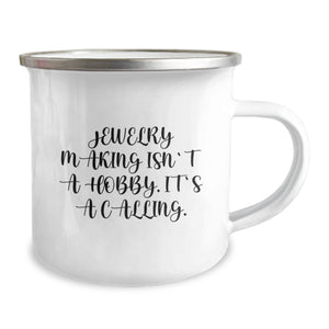 Jewelry Making Enthusiast Gifts from Men to Family Members, Unique Camping Mug for Christmas Unique Gifts