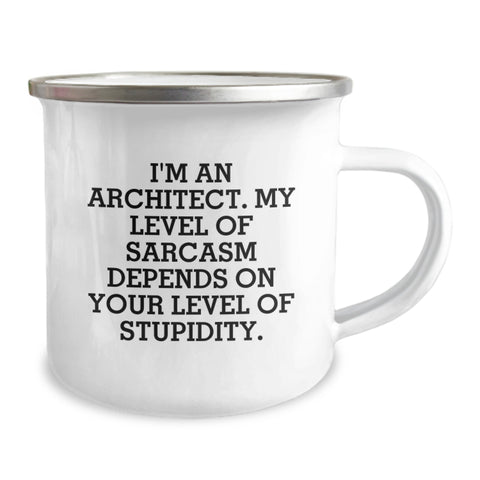 Image of Funny Architect Gifts from Family - Sarcasm Camping Mug for Architects - Mother's Day Unique Gifts for Women - Image 2
