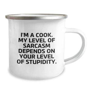 Funny Cook Gifts for Men - I'm A Cook - Camping Mug for Birthday Unique Gifts from Friends to Family