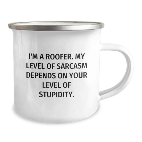 Image of Funny Roofer Gifts from Friends - Men's Sarcasm Quotes Christmas Unique Gifts for Roofer - Image 2