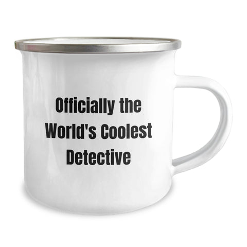 Image of Funny Detective Gifts from Men for World's Coolest Detective Camping Mug Christmas Unique Gifts - Image 2