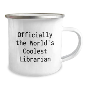 Unique Librarian Gifts - Funny Librarian Quote Camping Mug for Women, Men, Friends, Coworkers, Family - Romantic Valentine's Unique Gifts from Husband, Wife, Sweetheart, Sweetheart