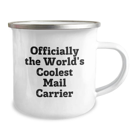 Image of Funny Mail Carrier Gifts from Friends to Men Officially The World's Coolest Mail Carrier Christmas Unique Mugs - Image 2