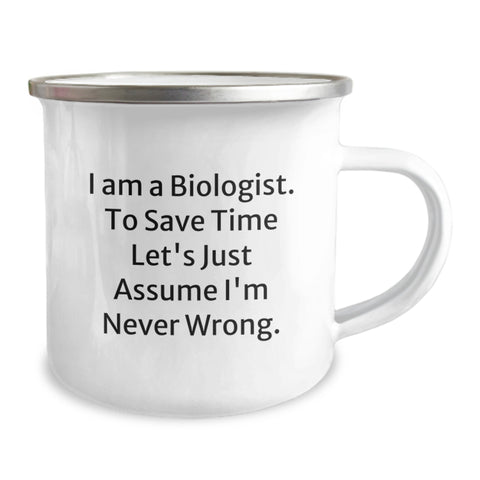 Image of Funny Biologist Gifts from Men - I Am A Biologist Camping Mug for Christmas Unique Presents - Image 2